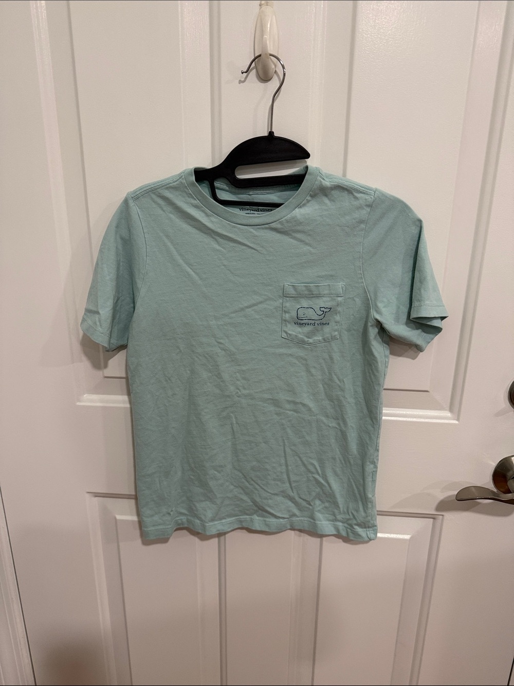 Vineyard Vines Men's Pocket Tee in Light Aqua Green